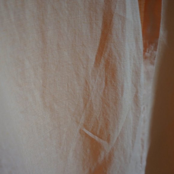 Eileen Fisher Linen Button-Up Shirt Orange Size S - Picture 11 of 11